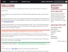 Tablet Screenshot of ministrytoday.org.uk
